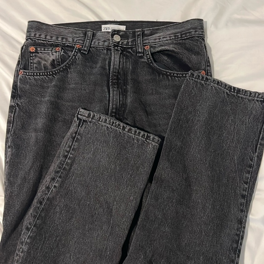 Zara mid-rise full length jeans